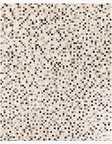 7' 11 x 9' 10 Cowhide Stocks Rug