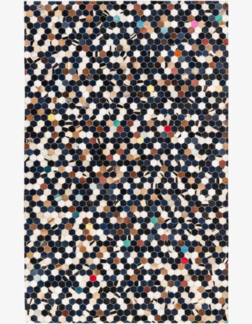 5' 1 x 8' Cowhide Stocks Rug