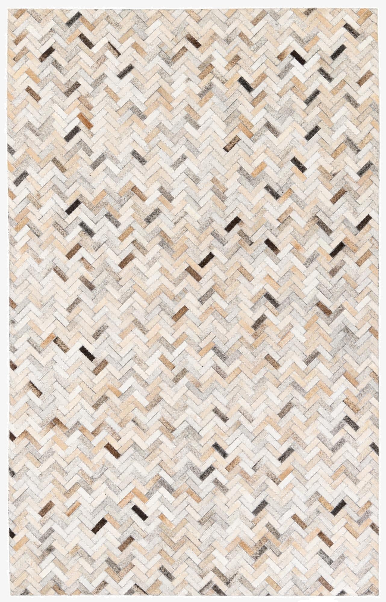 4' 10 x 7' 9 Cowhide Stocks Rug