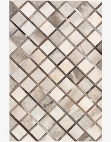 4' 1 x 6' 3 Cowhide Stocks Rug