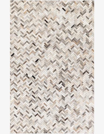 5' x 7' 11 Cowhide Stocks Rug