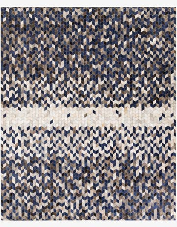 8' 1 x 9' 11 Cowhide Stocks Rug