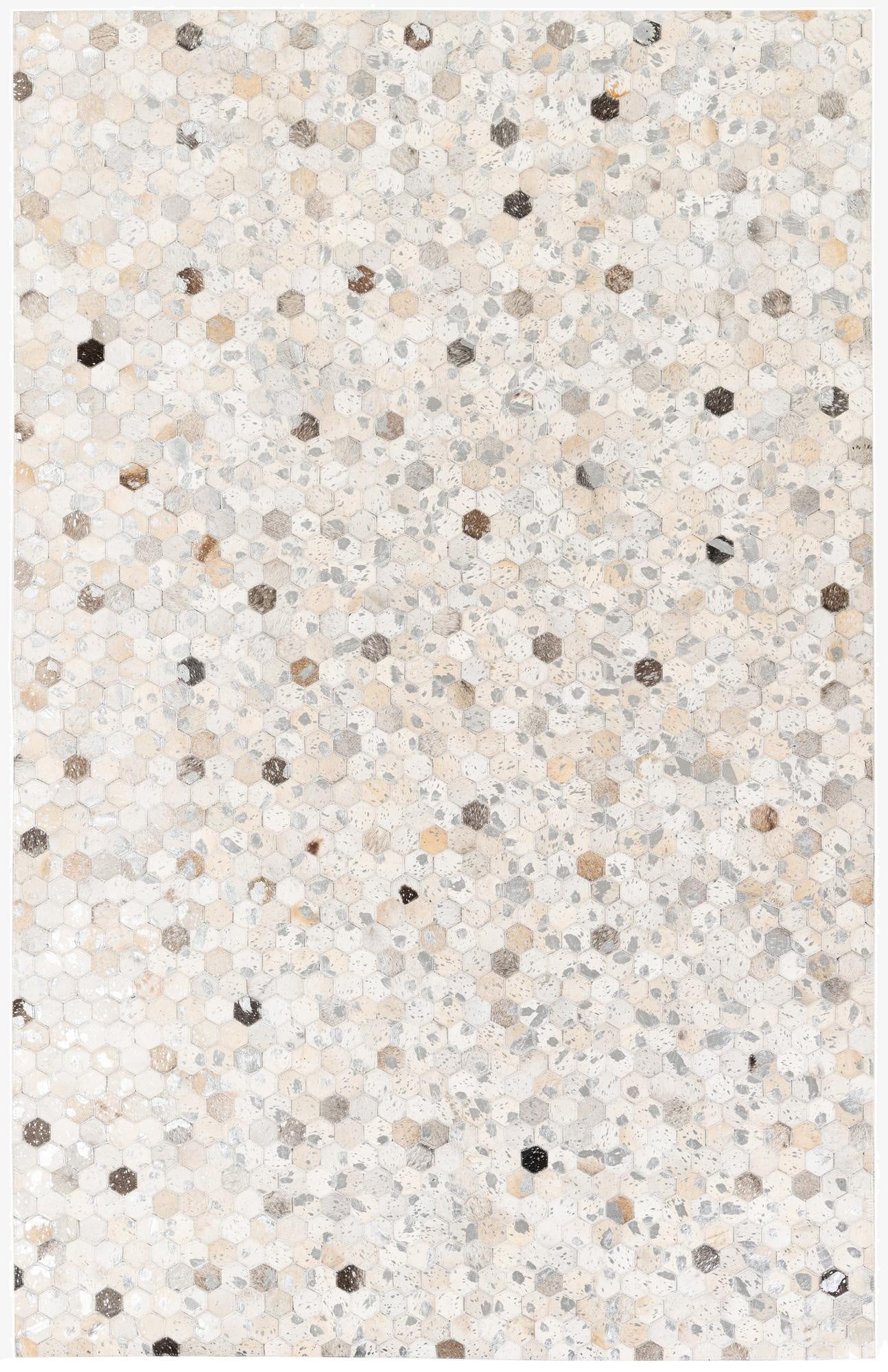 5' 1 x 8' Cowhide Stocks Rug