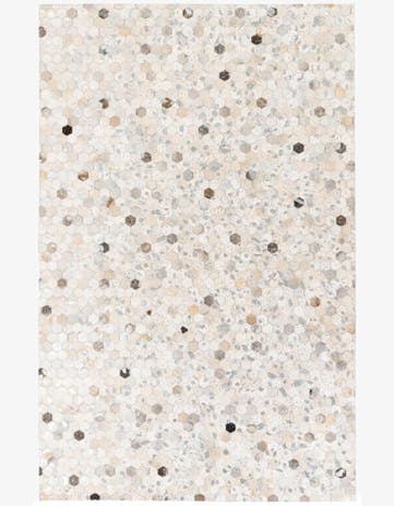 5' 1 x 8' Cowhide Stocks Rug