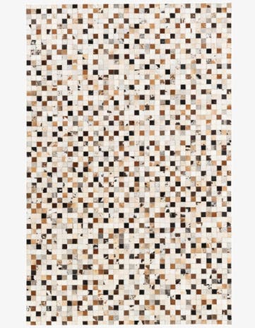 5' x 7' 10 Cowhide Stocks Rug