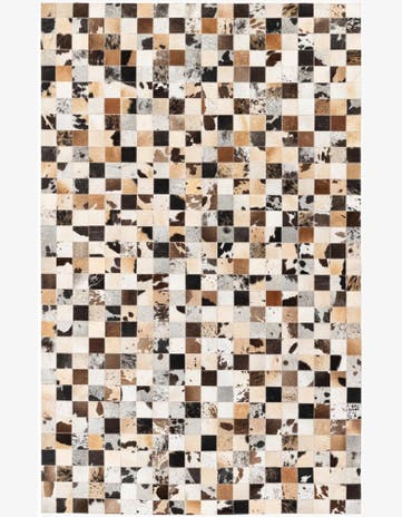 5' x 7' 10 Cowhide Stocks Rug