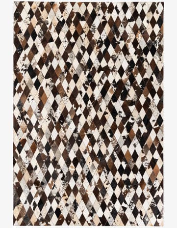 6' 9 x 9' 11 Cowhide Stocks Rug