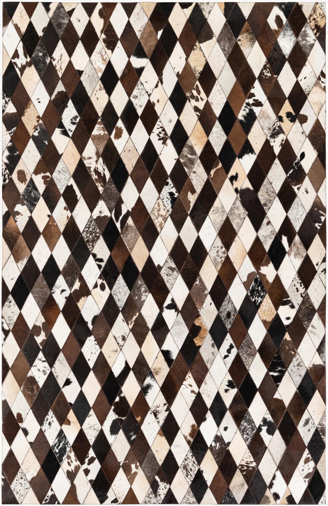 5' 2 x 8' 1 Cowhide Stocks Rug
