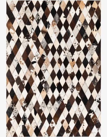 4' 9 x 6' 9 Cowhide Stocks Rug
