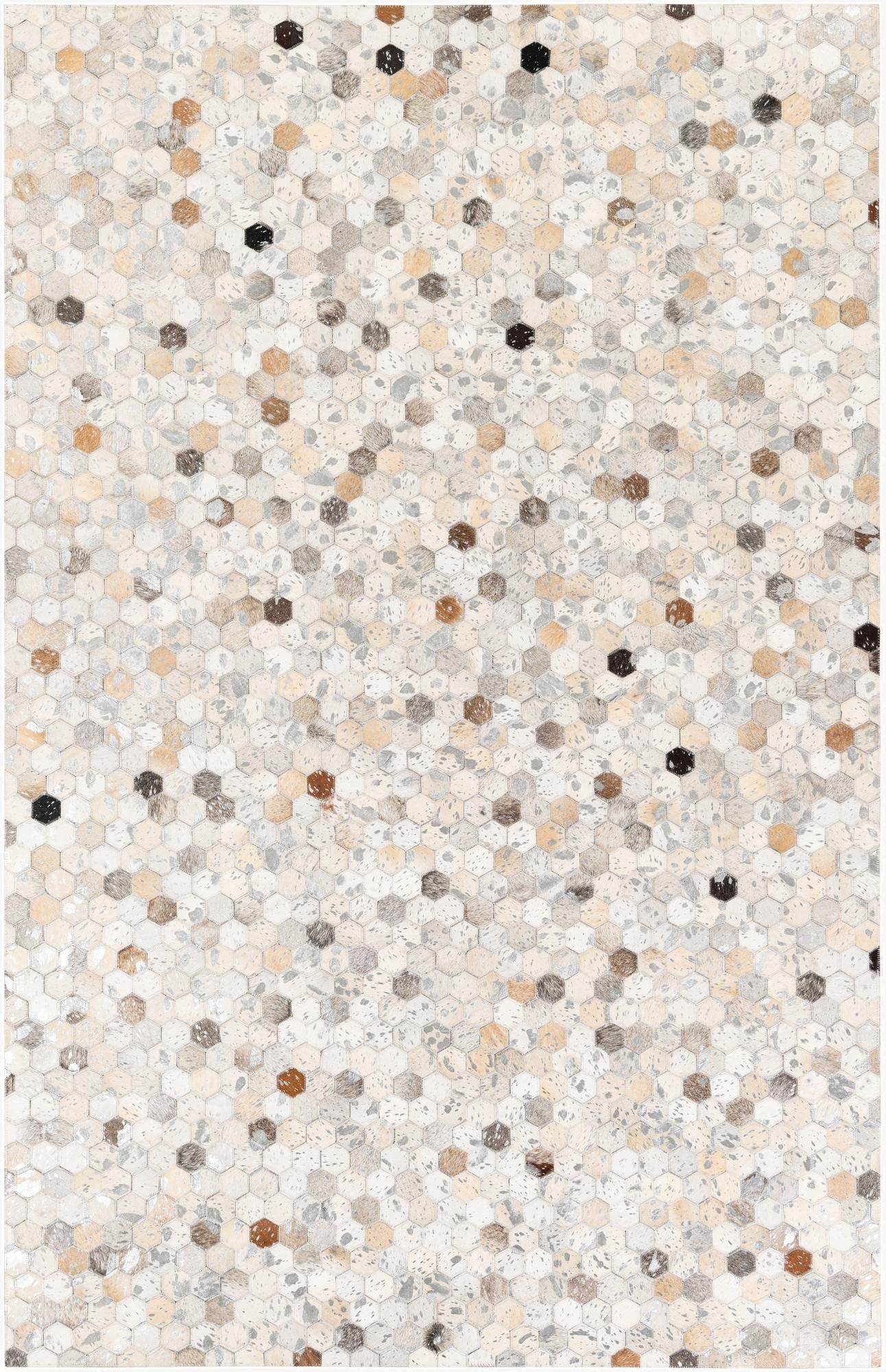 5' 2 x 8' Cowhide Stocks Rug