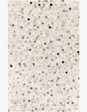 5' 2 x 8' Cowhide Stocks Rug