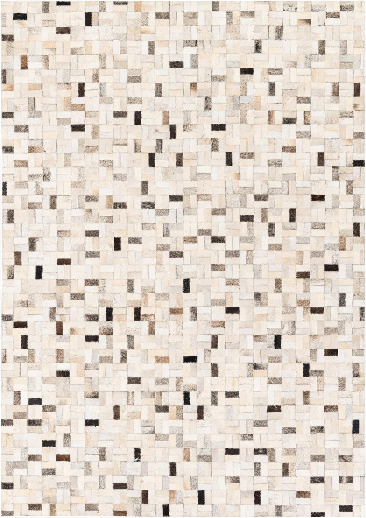 5' 3 x 7' 5 Cowhide Stocks Rug