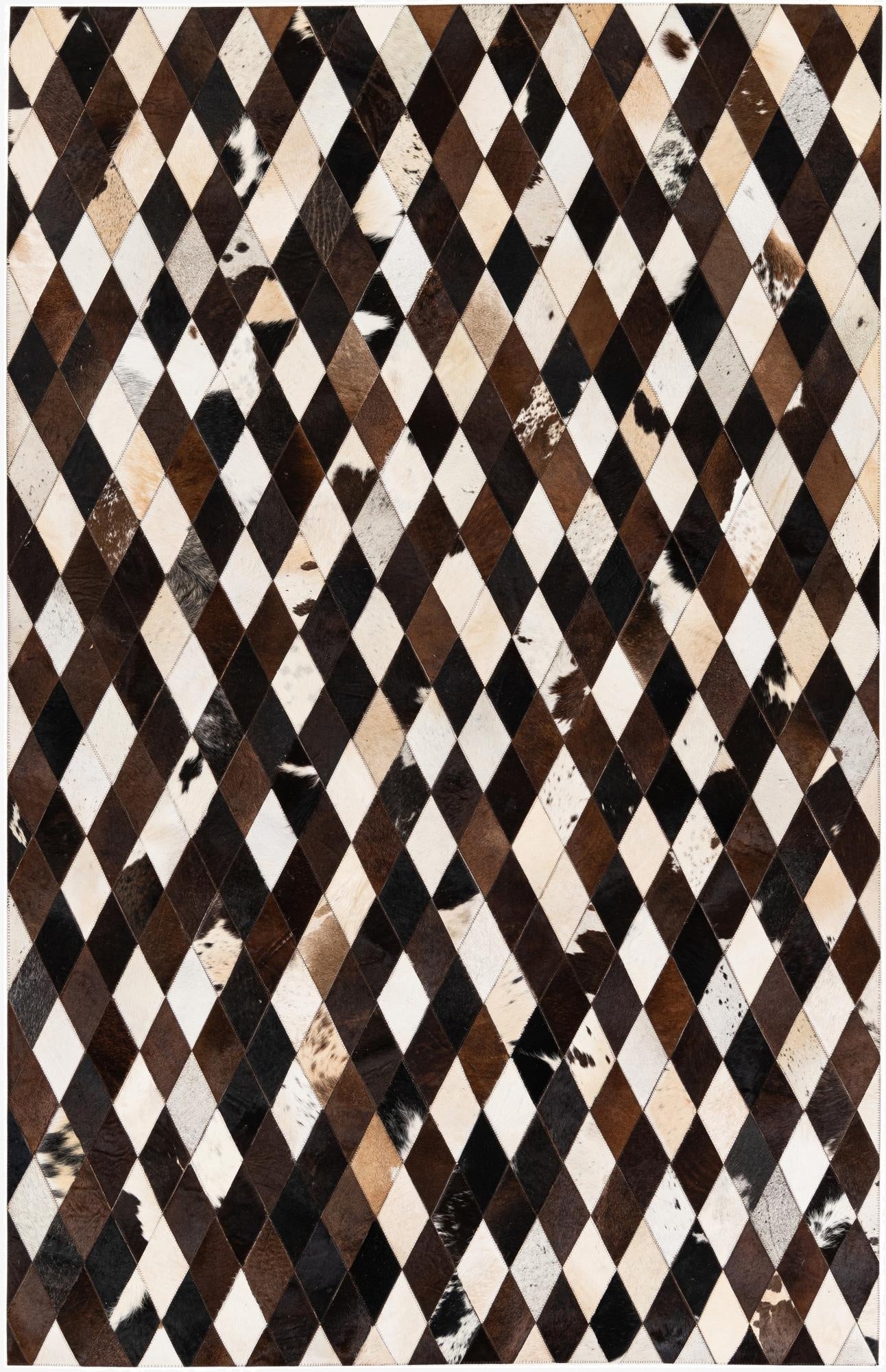 5' 3 x 8' Cowhide Stocks Rug