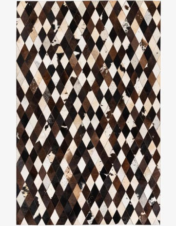 5' 3 x 8' Cowhide Stocks Rug