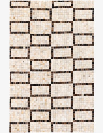 5' 1 x 8' Cowhide Stocks Rug