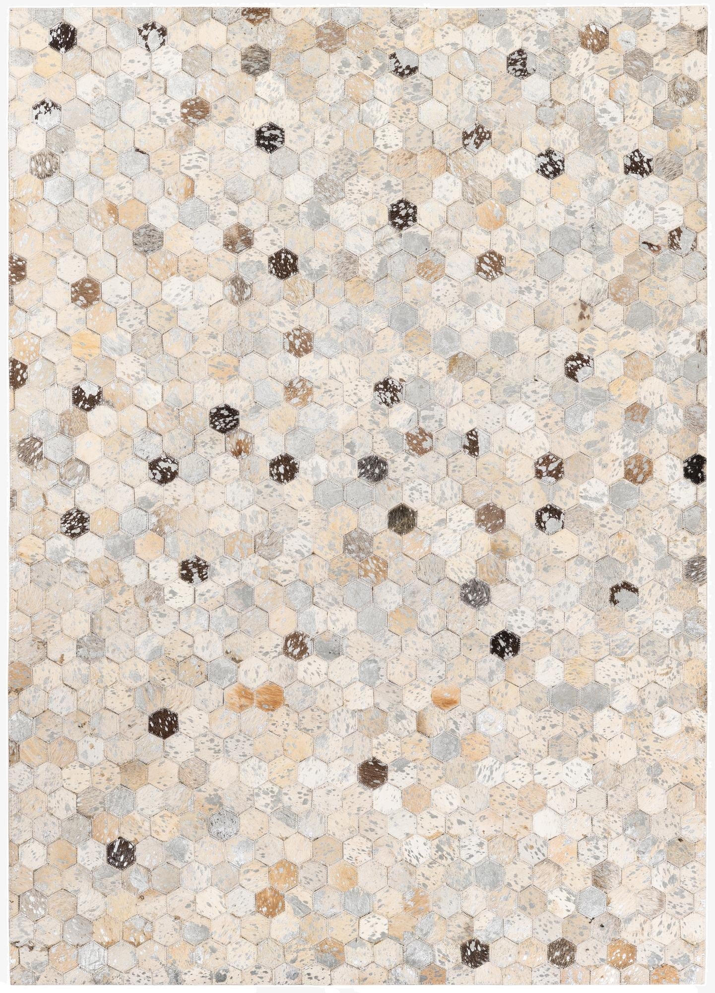 4' x 5' 7 Cowhide Stocks Rug