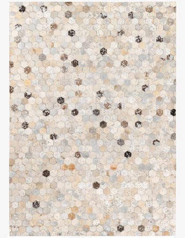 4' x 5' 7 Cowhide Stocks Rug