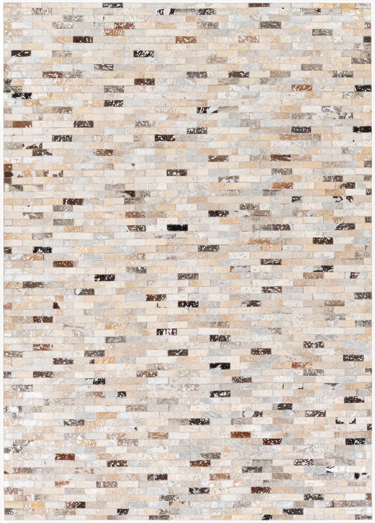 4' 8 x 6' 7 Cowhide Stocks Rug