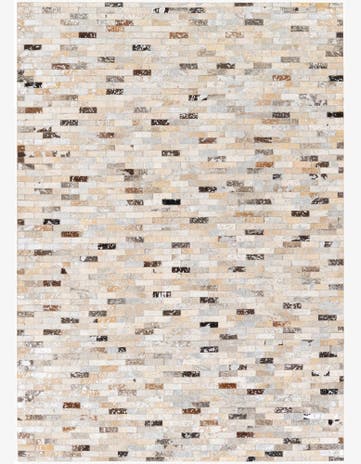 4' 8 x 6' 7 Cowhide Stocks Rug