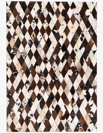4' 8 x 6' 9 Cowhide Stocks Rug
