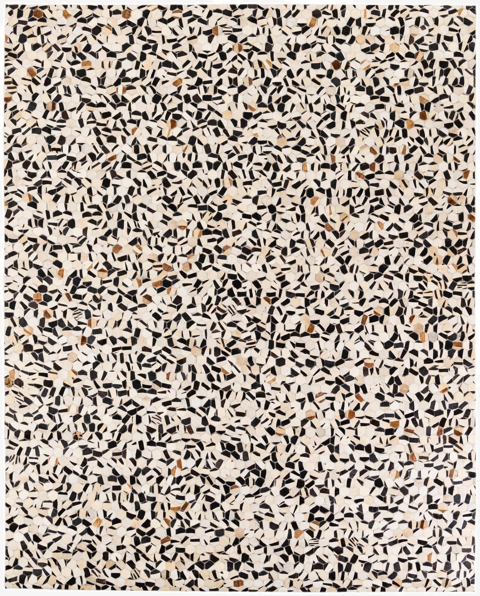 7' 11 x 9' 10 Cowhide Stocks Rug