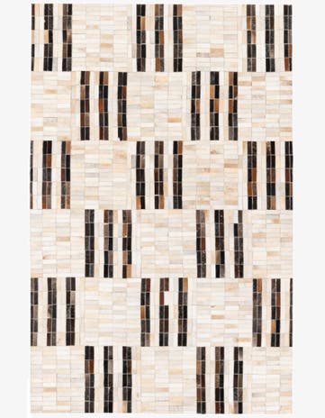 5' x 7' 11 Cowhide Stocks Rug