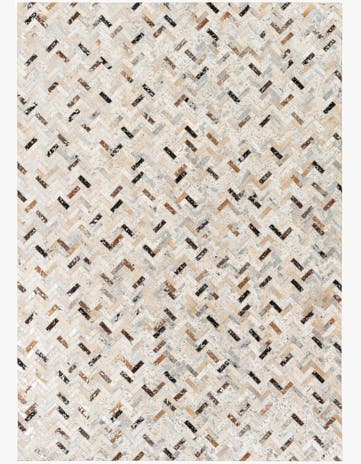 5' 4 x 7' 7 Cowhide Stocks Rug