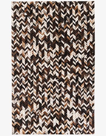 4' 11 x 8' Cowhide Stocks Rug