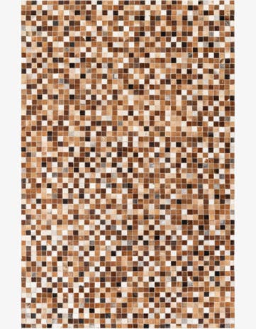 5' x 7' 10 Cowhide Stocks Rug