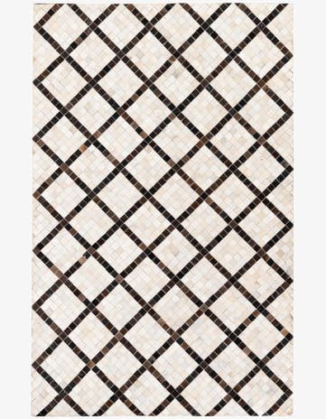 5' x 7' 10 Cowhide Stocks Rug
