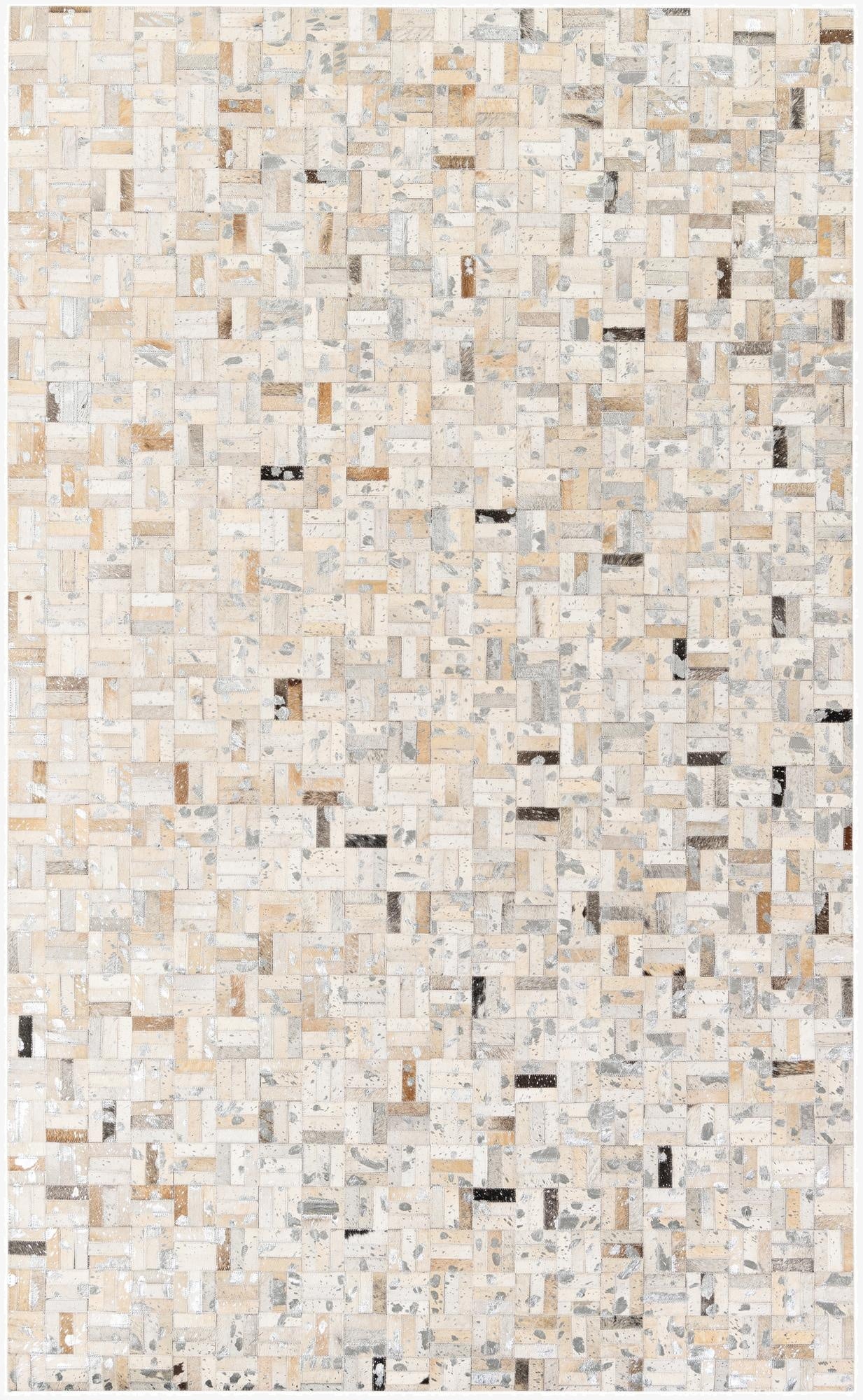 4' 11 x 8' Cowhide Stocks Rug
