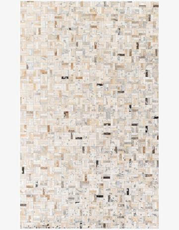 4' 11 x 8' Cowhide Stocks Rug