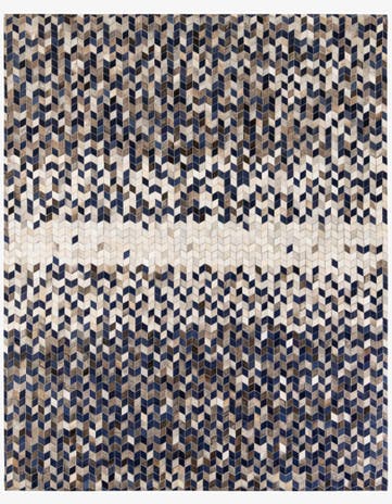 8' 1 x 10' Cowhide Stocks Rug