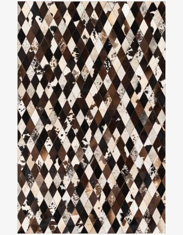 5' 2 x 8' Cowhide Stocks Rug