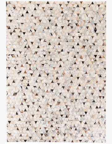 5' 3 x 7' 5 Cowhide Stocks Rug