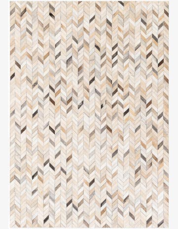 4' 9 x 6' 8 Cowhide Stocks Rug