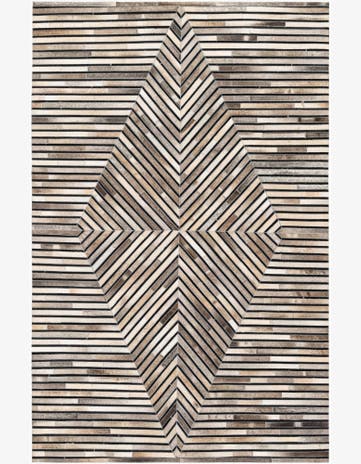 5' 1 x 8' Cowhide Stocks Rug