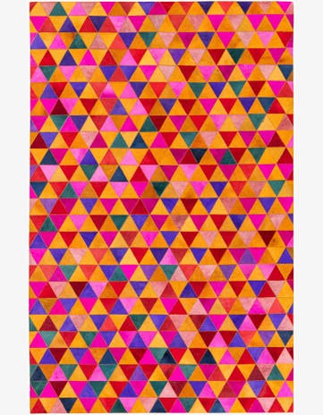 5' 2 x 8' Cowhide Stocks Rug