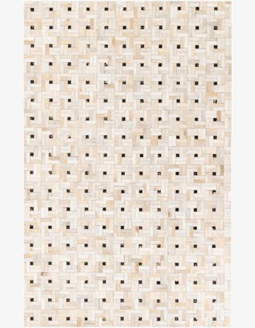 5' 1 x 8' Cowhide Stocks Rug