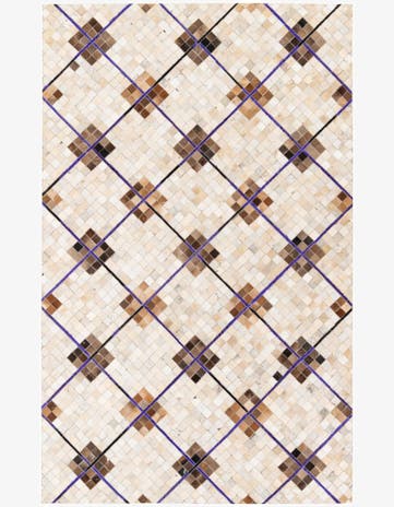 5' x 8' Cowhide Stocks Rug