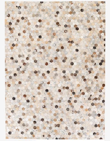 5' 4 x 7' 5 Cowhide Stocks Rug