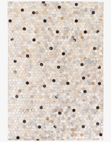 5' 2 x 7' 5 Cowhide Stocks Rug