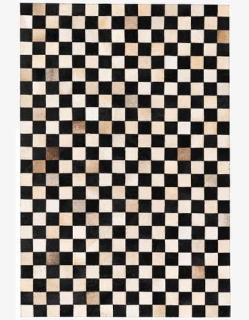 3' 11 x 5' 10 Cowhide Stocks Rug
