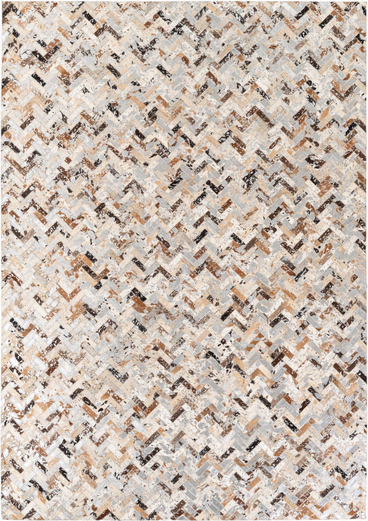 5' 4 x 7' 7 Cowhide Stocks Rug