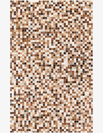 5' x 7' 10 Cowhide Stocks Rug