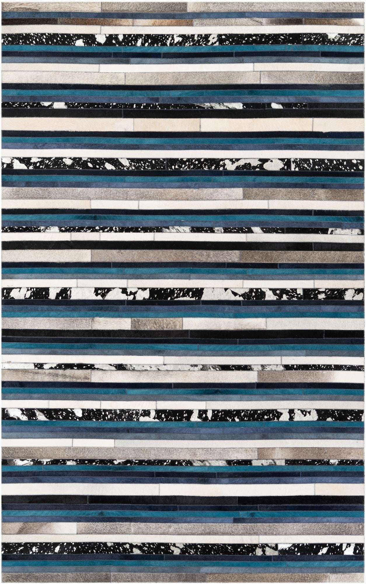 5' x 8' Cowhide Stocks Rug