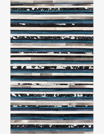 5' x 8' Cowhide Stocks Rug