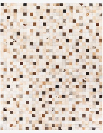 7' 11 x 9' 8 Cowhide Stocks Rug