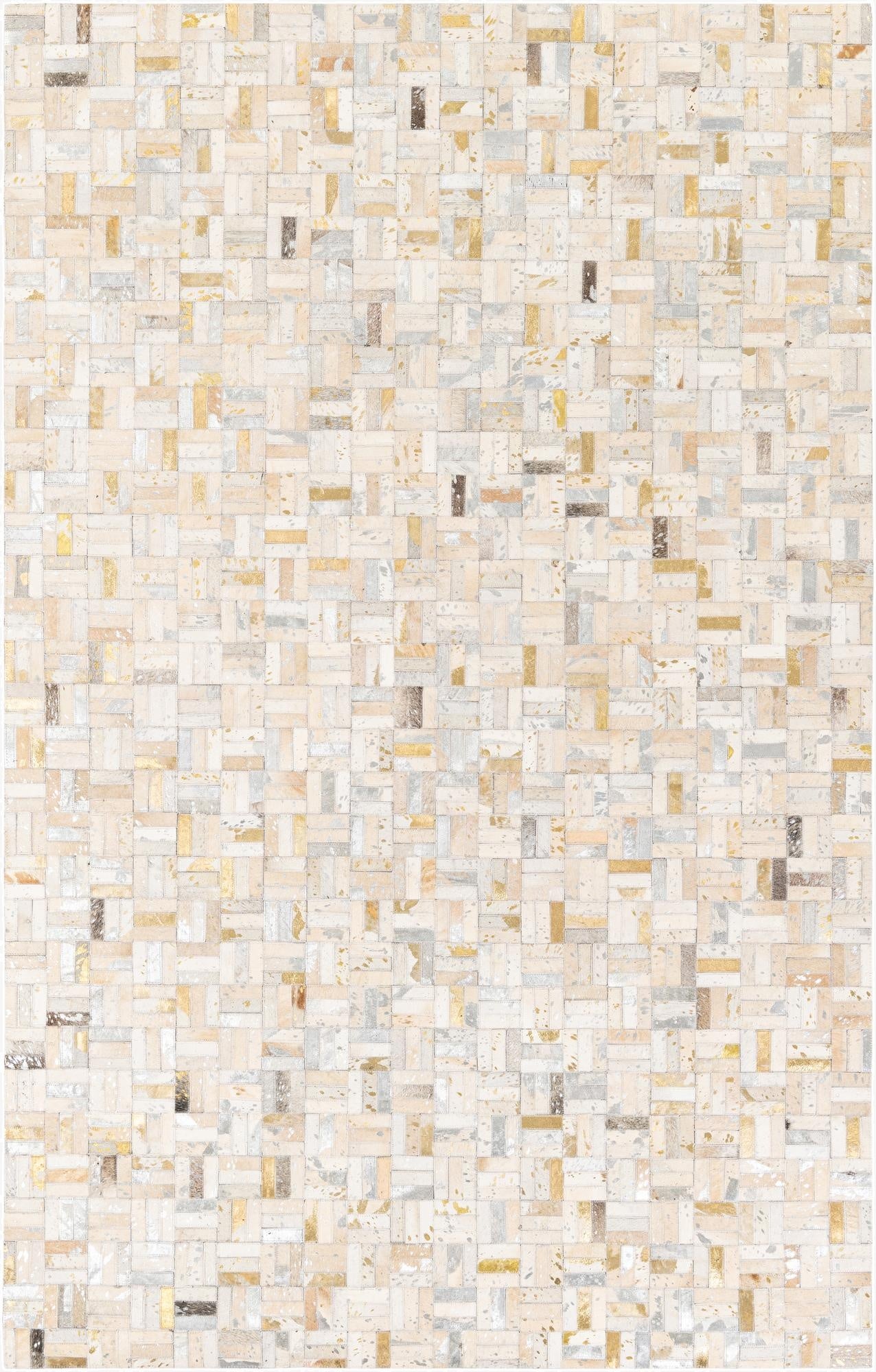 5' x 8' Cowhide Stocks Rug