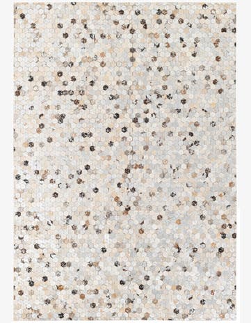 4' 9 x 6' 9 Cowhide Stocks Rug